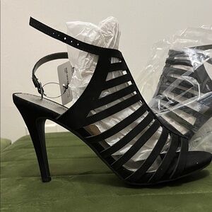 Worthington Black Strappy Heels